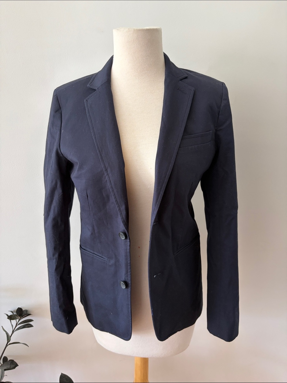 Crewcuts 14 Navy Tailored Single-Breasted Blazer